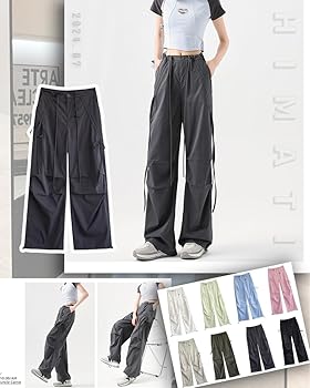 Amazon | [HIMATI] カーゴパンツ レディース ロングパンツ